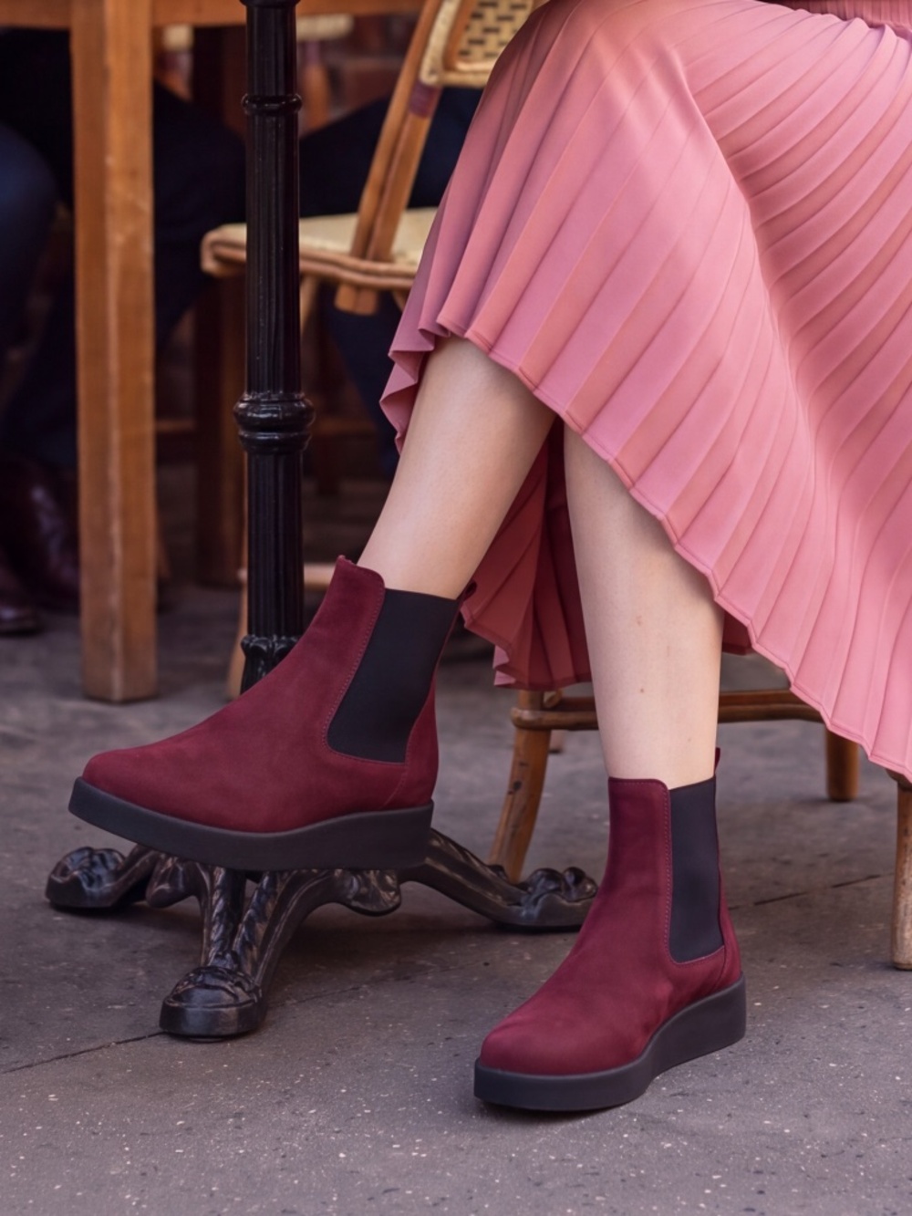 Arche burgundy nubuck seude Comski ankle boots new in box size 9.5